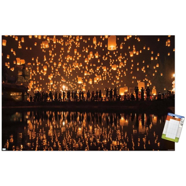 Trends International Thousands Of Lanterns Unframed Wall Poster Prints