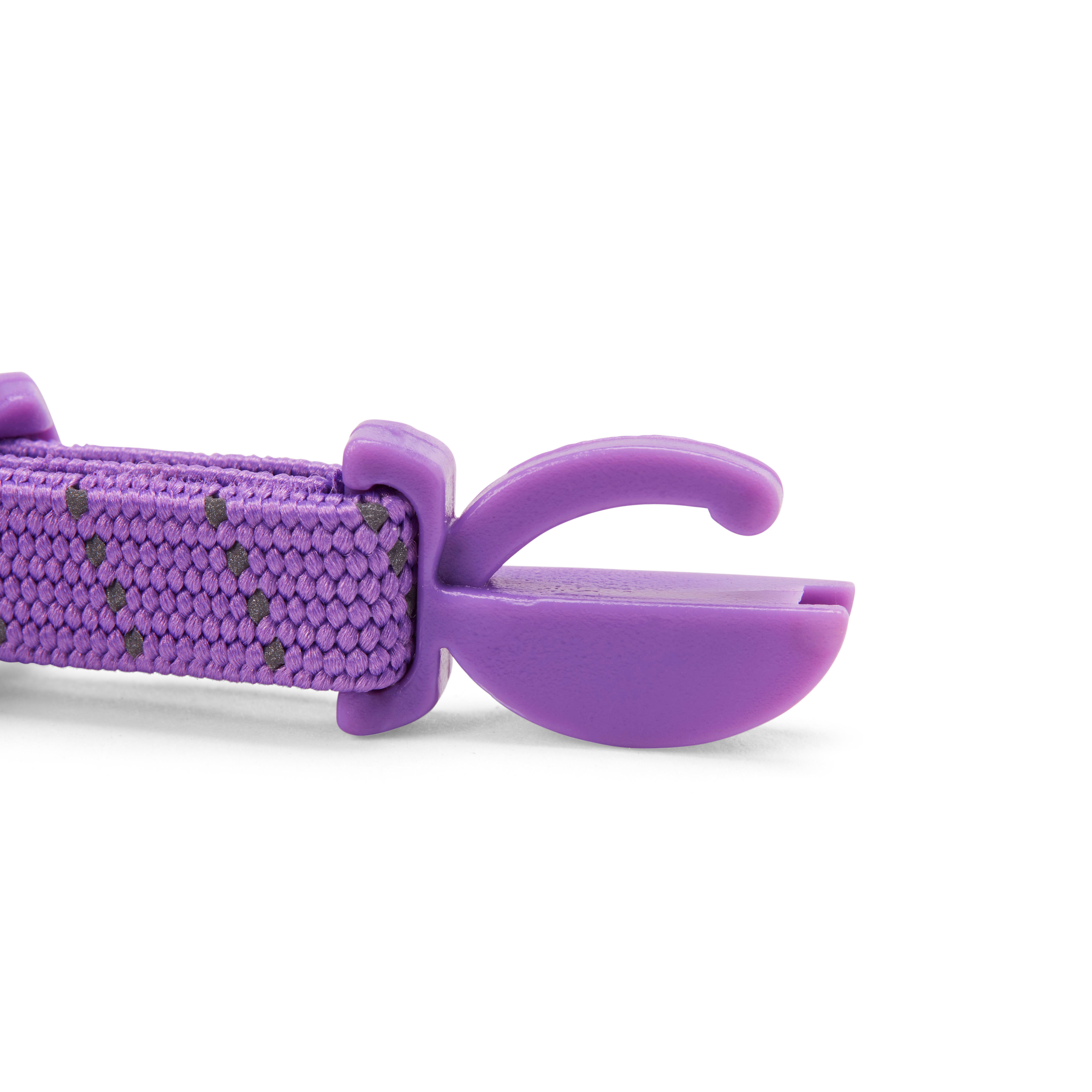 YOULY The Classic Purple Reflective Rope Breakaway Cat Collar