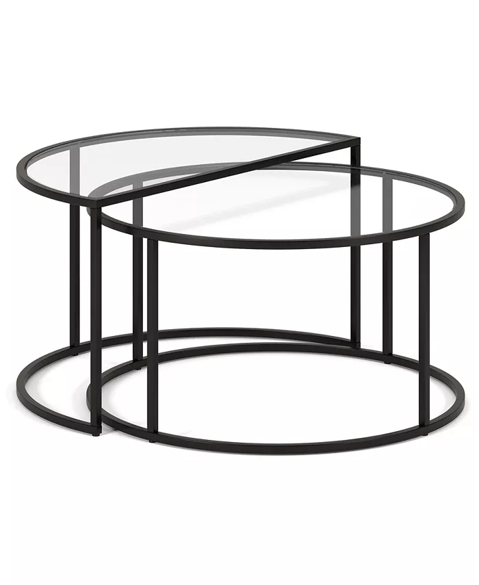 Hudson and Canal Luna Nested Coffee Table Set of 2