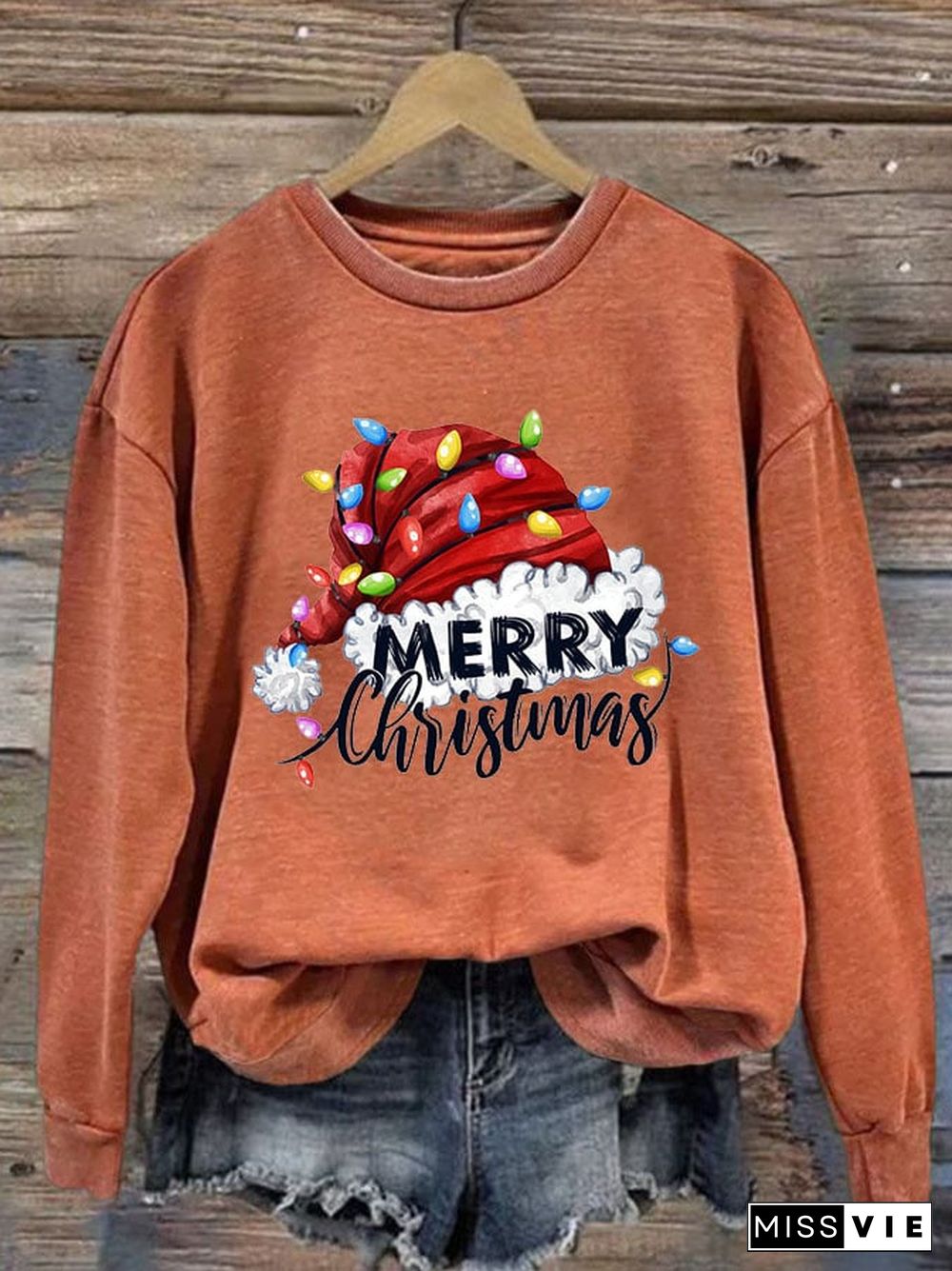 Christmas Women's Printed Long Sleeve Sweatshirt