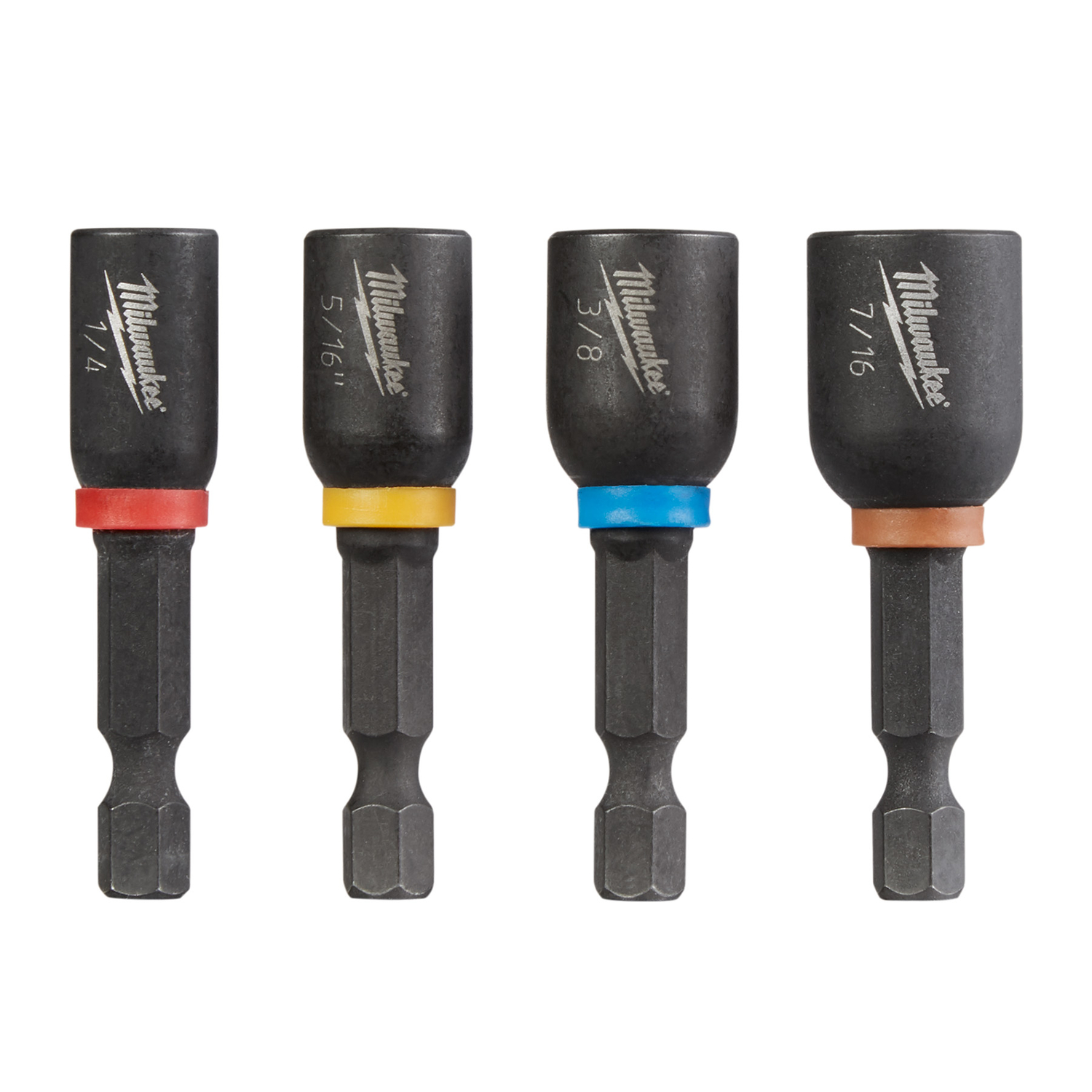 MW Shockwave 1-7/8 in. L Steel Nut Driver Set 4 pc