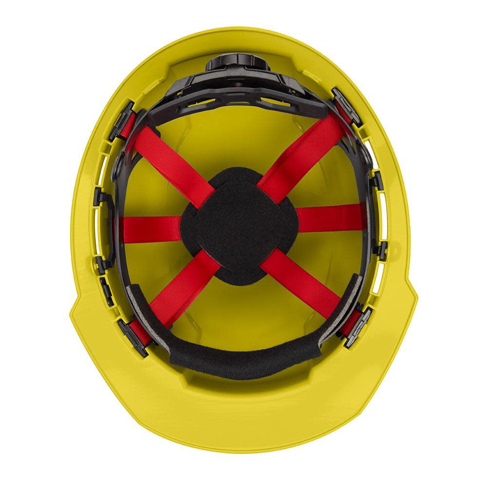 MW Yellow Front Brim Vented Hard Hat with 6pt Ratcheting Suspension Type 1 Class C 48-73-1222 from MW