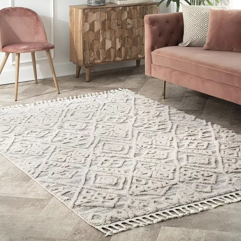 nuLoom Diamond Shaggy Deja Area Rug