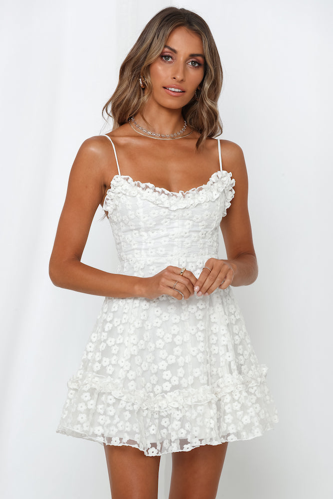 United Hearts Dress White