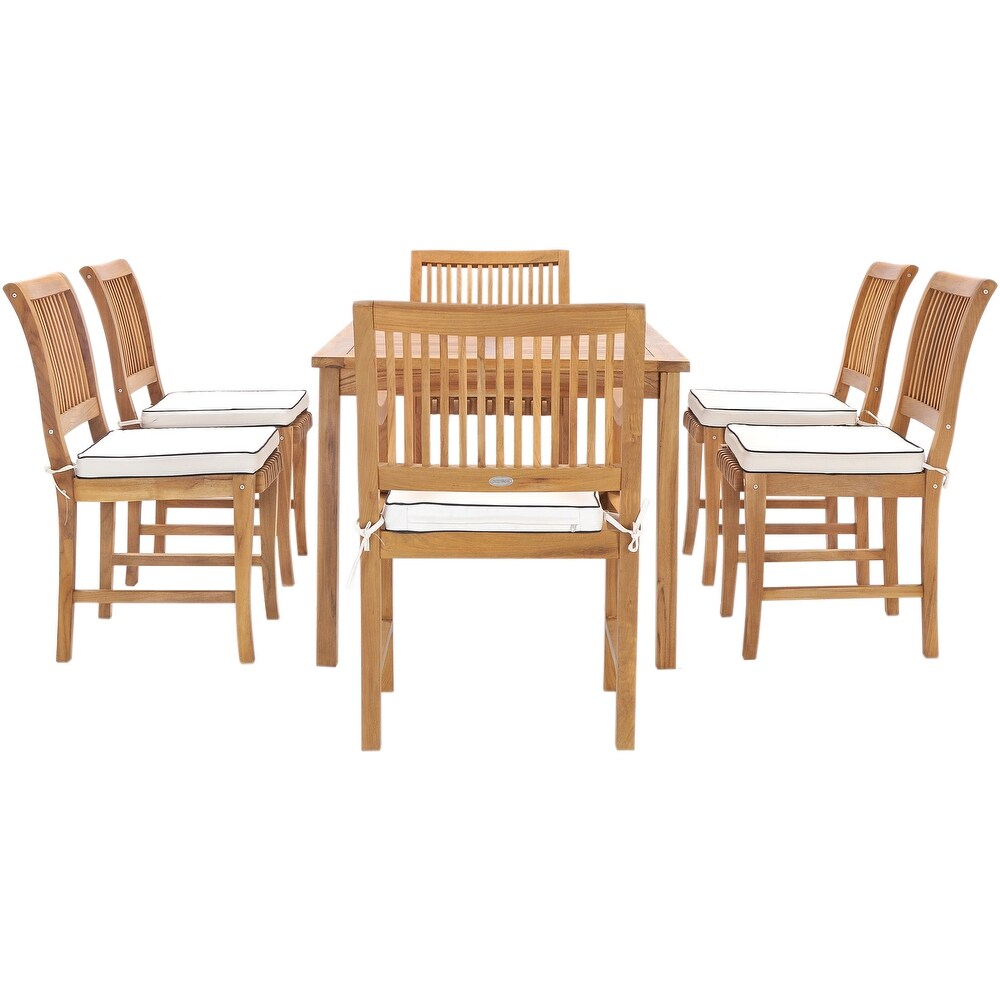 Chic Teak 7 Piece Teak Wood Bermuda 63\