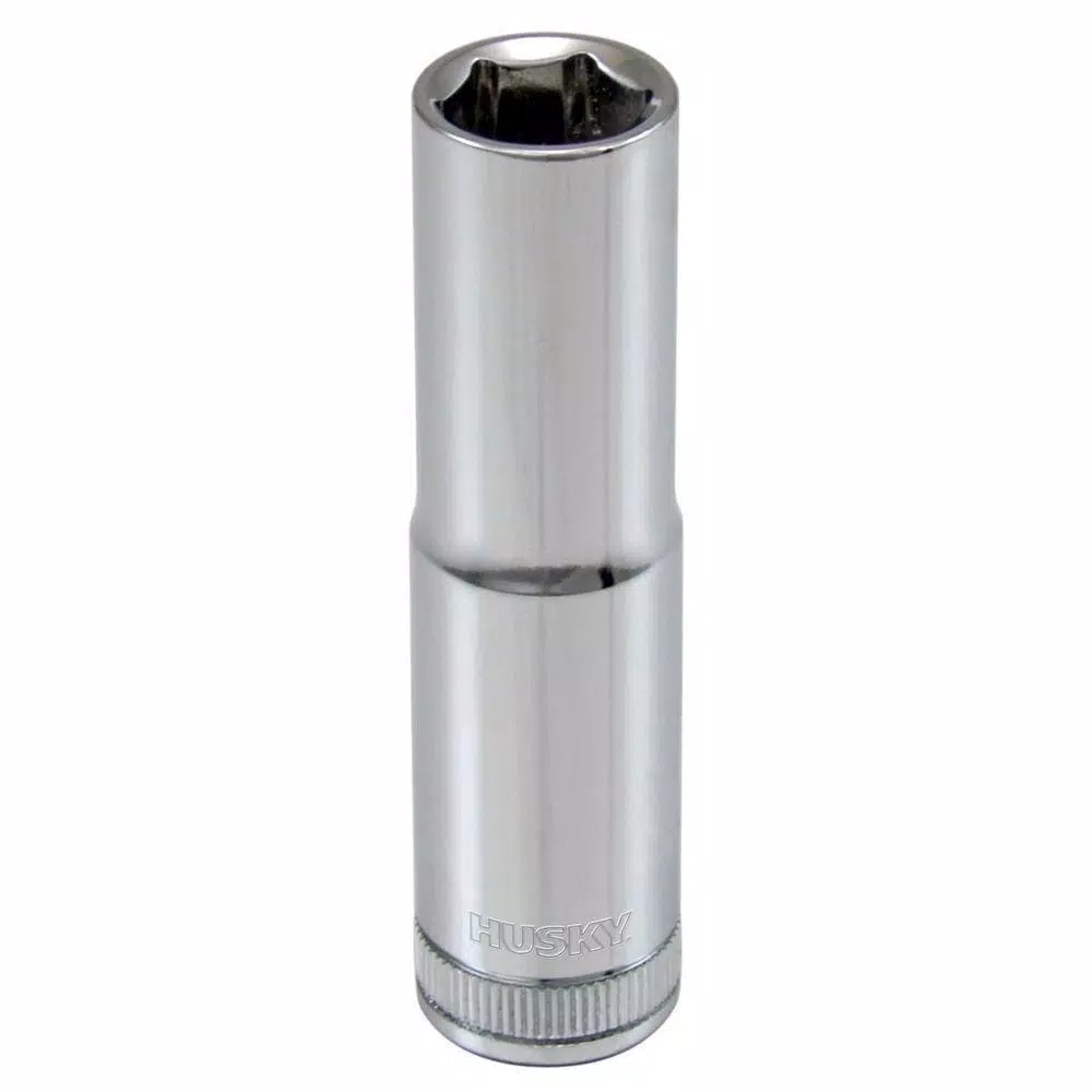 Husky 3/8 in. Drive 11 mm 6-Point Metric Deep Socket and#8211; XDC Depot