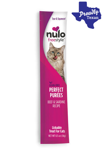 Nulo Freestyle Purfect Purees Beef and Sardine Cat Treats