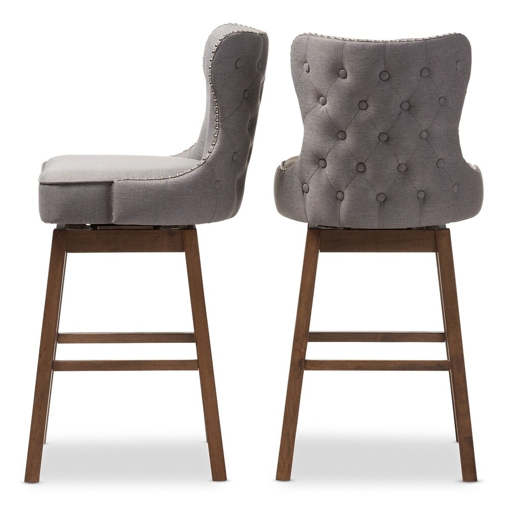 Gradisca Modern and Contemporary 2 Piece Swivel Bar Stool Set