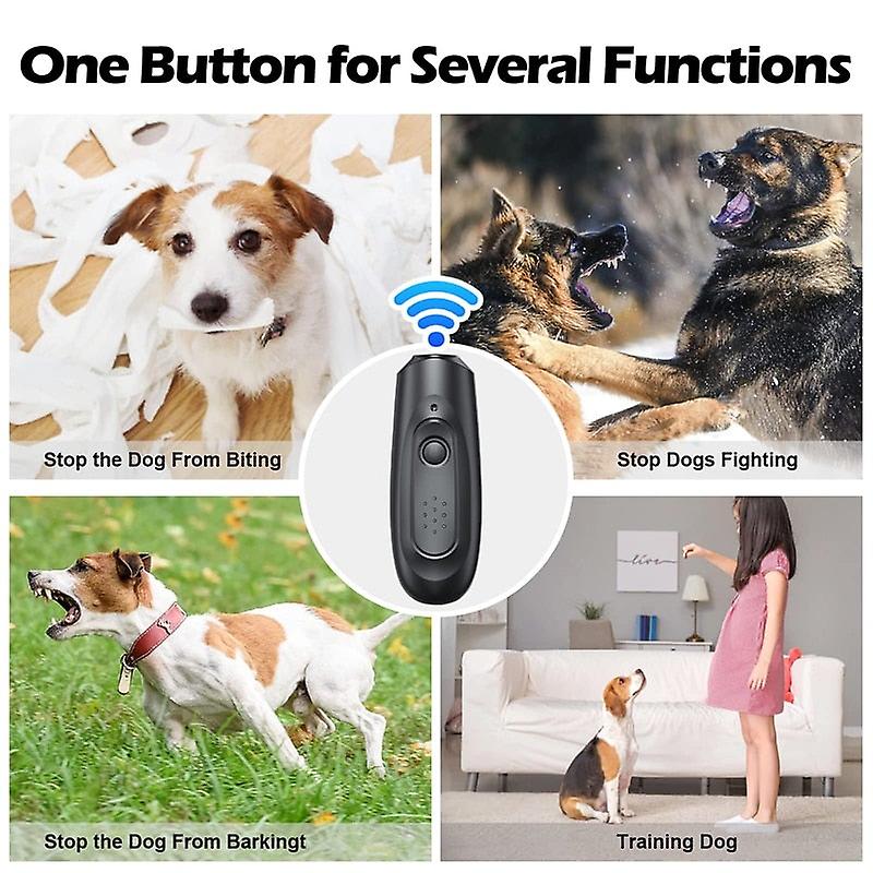 Ultrasonic dog barking deterrent device