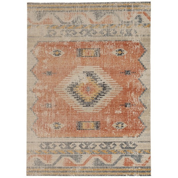 Great Zero Barlow Rug Off White red Linon