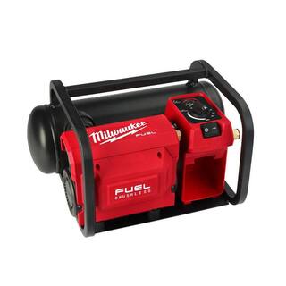 MW M18 FUEL 18-Volt Brushless Cordless 2 Gal. Electric Quiet Compact Air Compressor wM18 High Output Battery Pack 6.0Ah 2840-20-48-11-1865