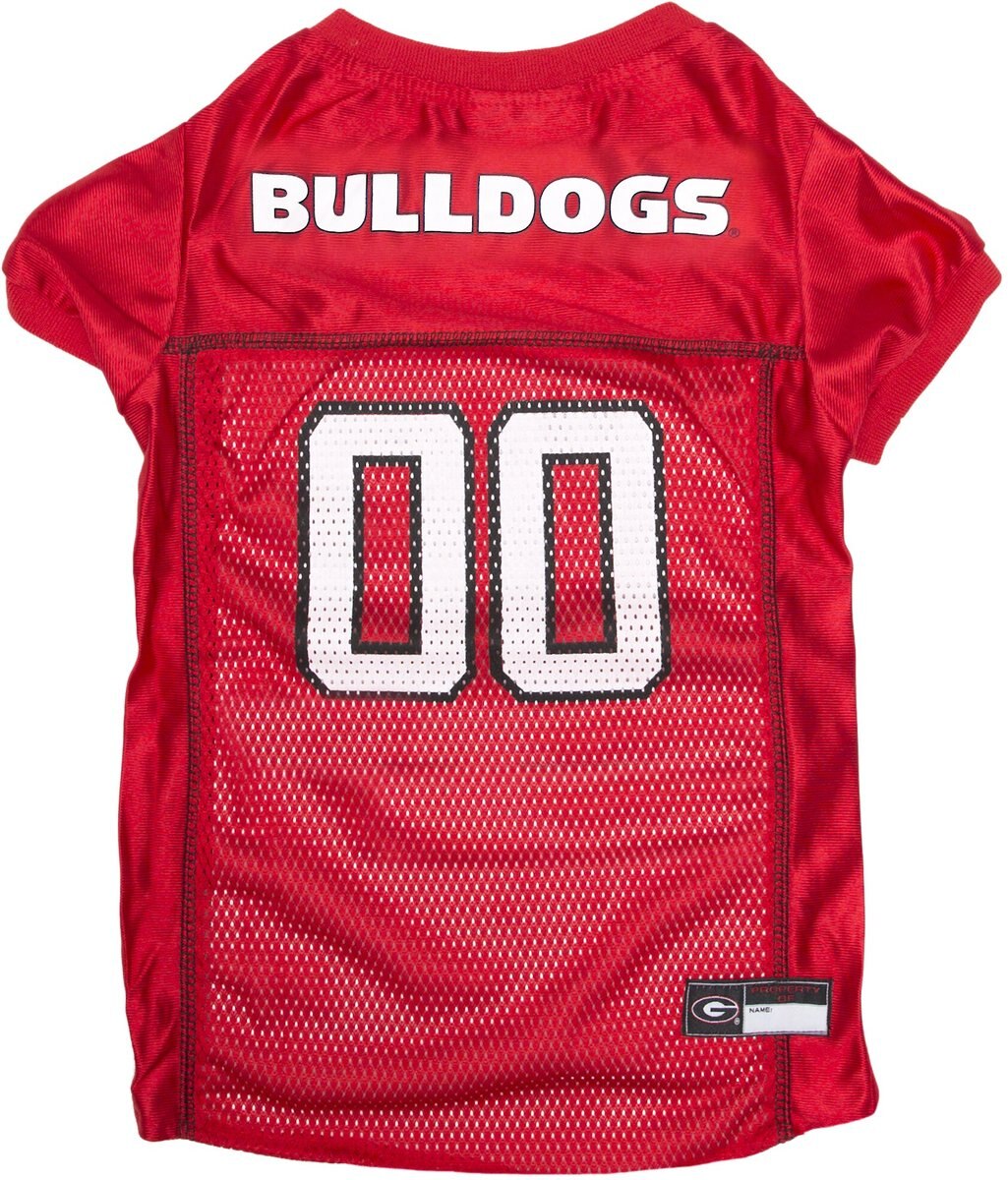 Pets First NCAA Dog and Cat Jersey， Georgia Bulldogs