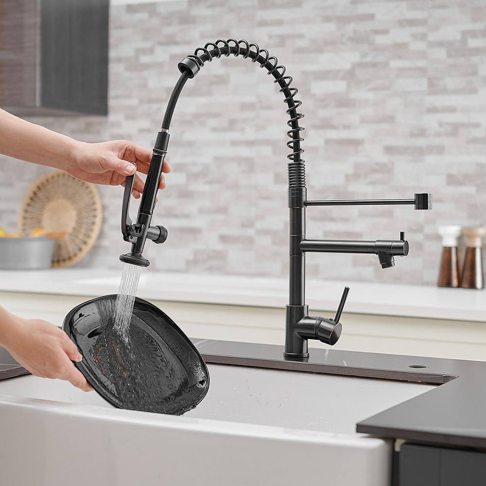 matrix decor Single Handle Standard Kitchen Faucet in Oil Rubbed Bronze MD-AL512ORB