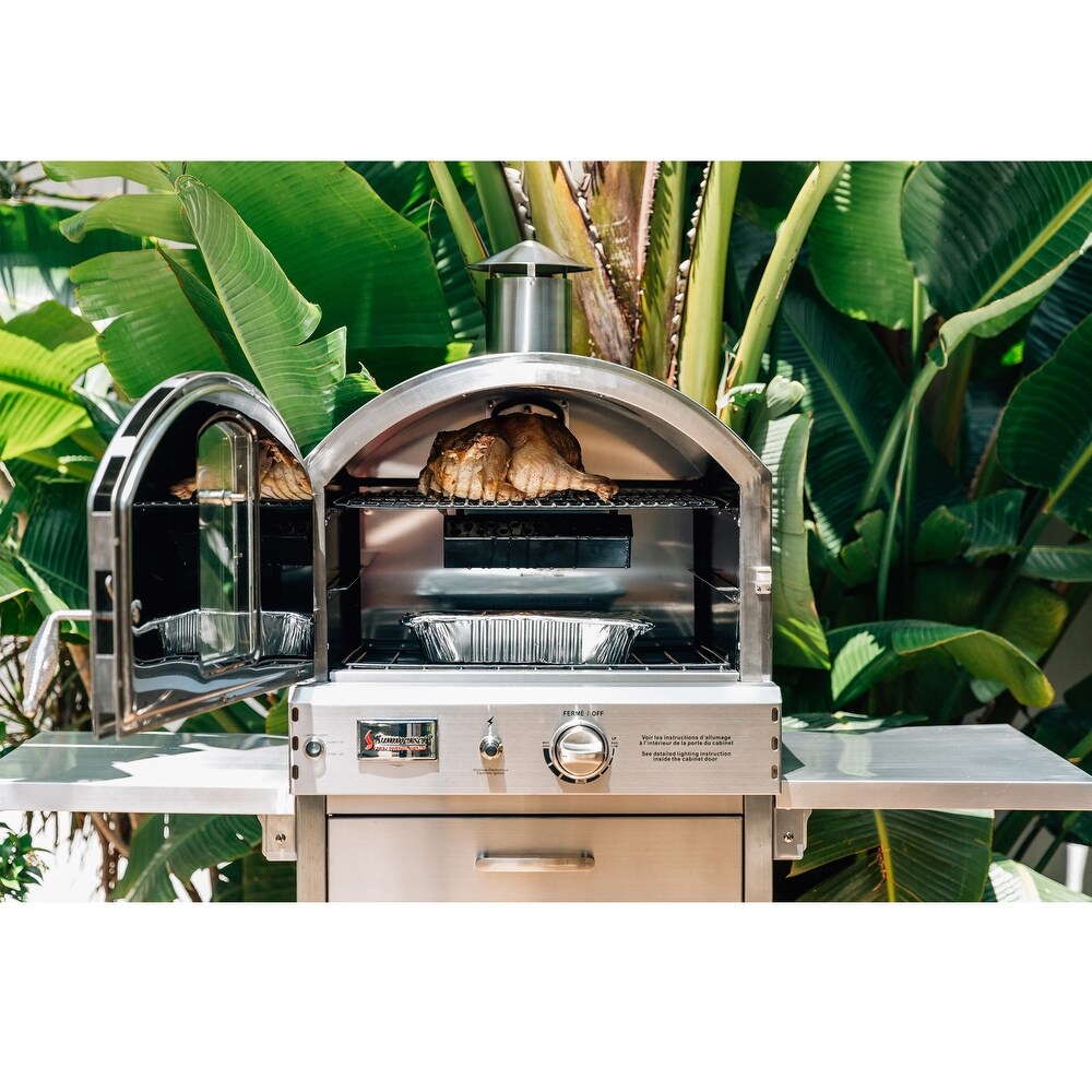 Summerset Freestanding Natural Gas Outdoor Pizza Oven   SS OVFS NG