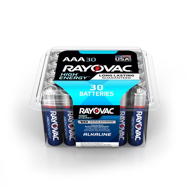 BATTERY ALKALINE AAA30PK