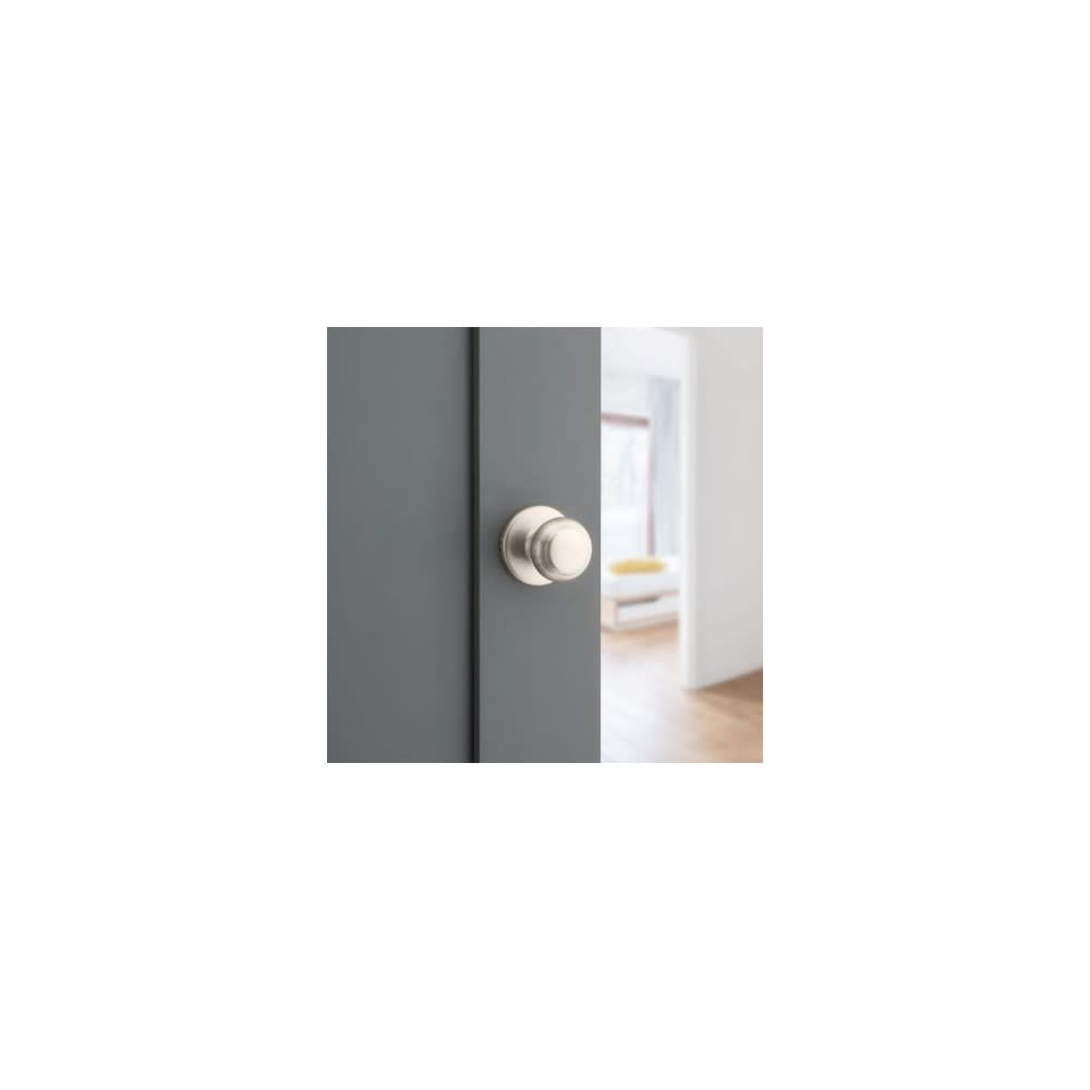 Satin Nickel Hall/Closet Cove Passage Door Knob