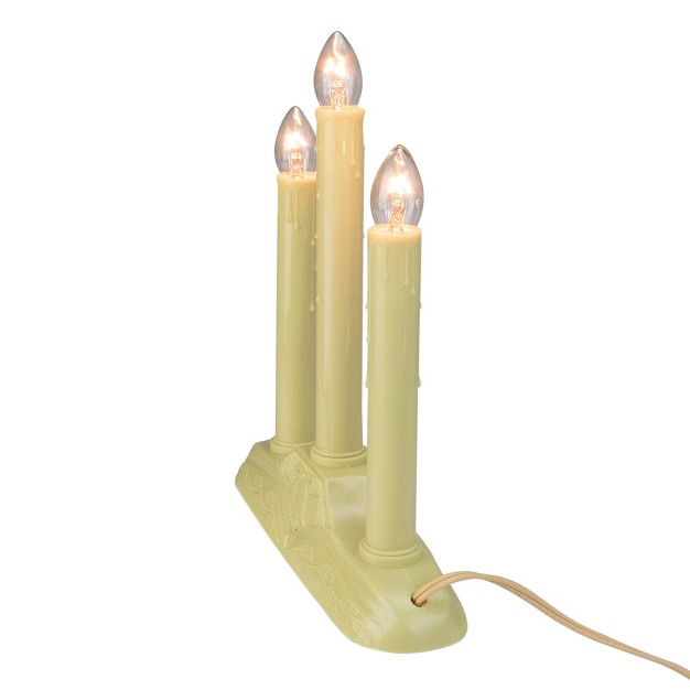 Ivory 3 Light Candolier With Bell Base Christmas Candle Lamp