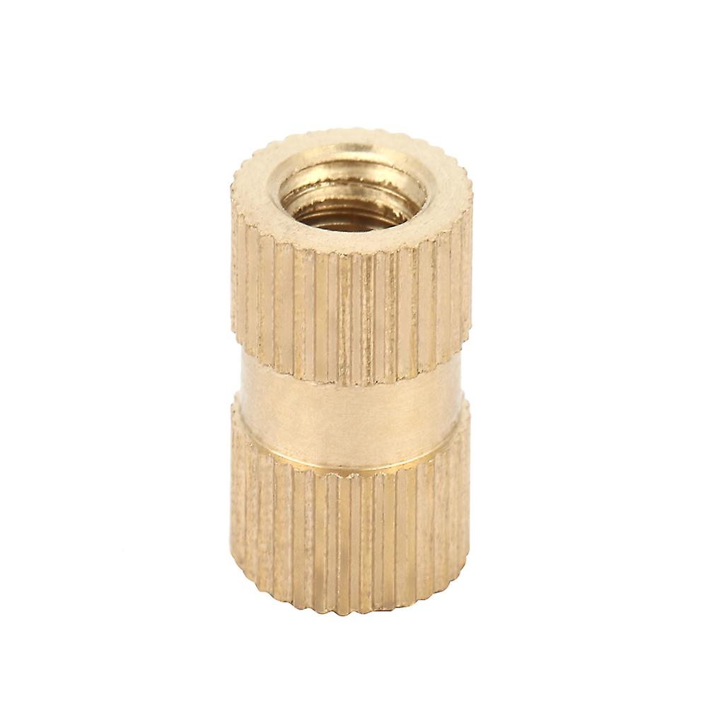 5 pcs M6 B Type Blind Hole Single Pass Inserts Brass Embedded Parts Knurled Nuts((M6*20*10)