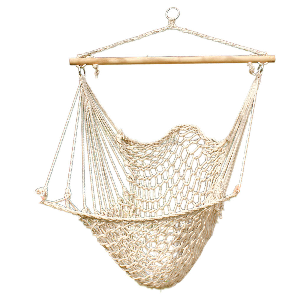 Zimtown Hanging Swing Cotton Hammock Chair Solid Rope Patio Garden