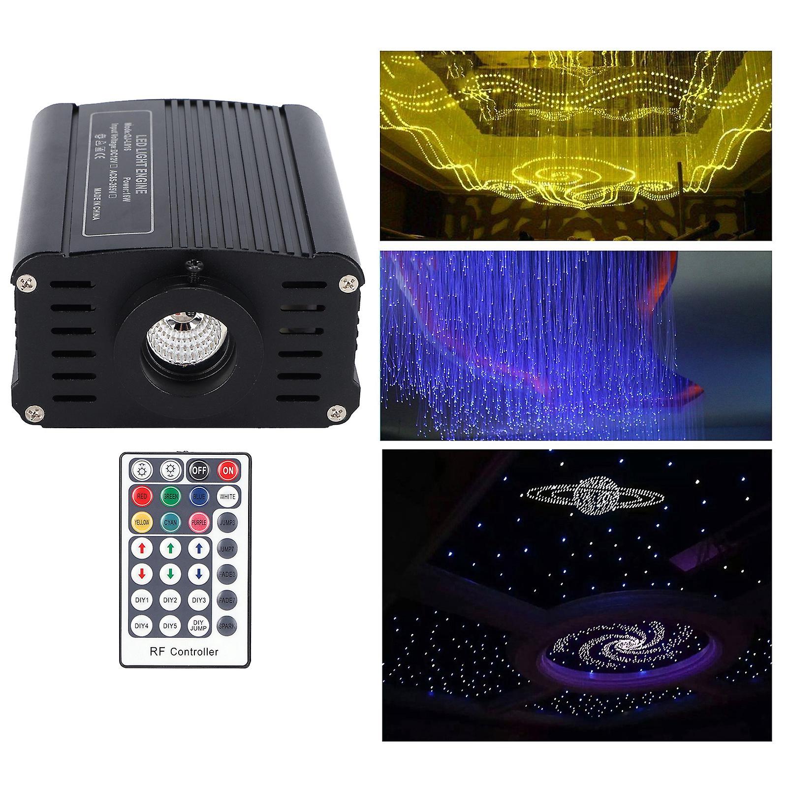 16w Rgbw Led Fiber Optic Light Engine Kit Ceiling Lighting For Home Bedroom 100-240vus Plug