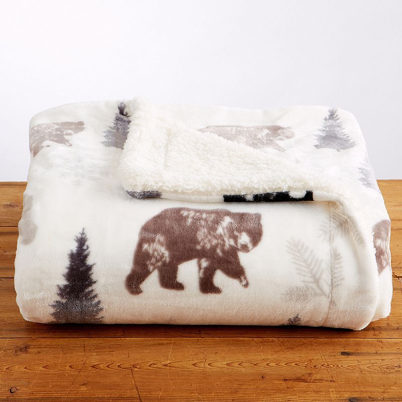 Holiday Sherpa Reversible Throw