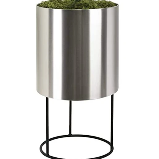 High Shinny Quality Planter Stainless Steel With Stand Bedside Kitchen Amazing Italian Planter At Reasonable Prices