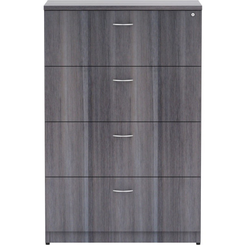 Lorell Weathered Charcoal 4-drawer Lateral File (69624)