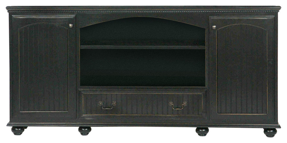 American Premiere 80 quotEntertainment Console   Traditional   Entertainment Centers And Tv Stands   by Eagle Furniture  Houzz