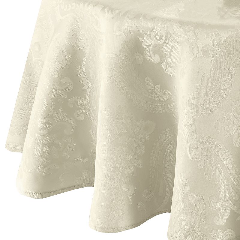 Elrene Home Fashions Caiden Elegance Damask Round Tablecloth