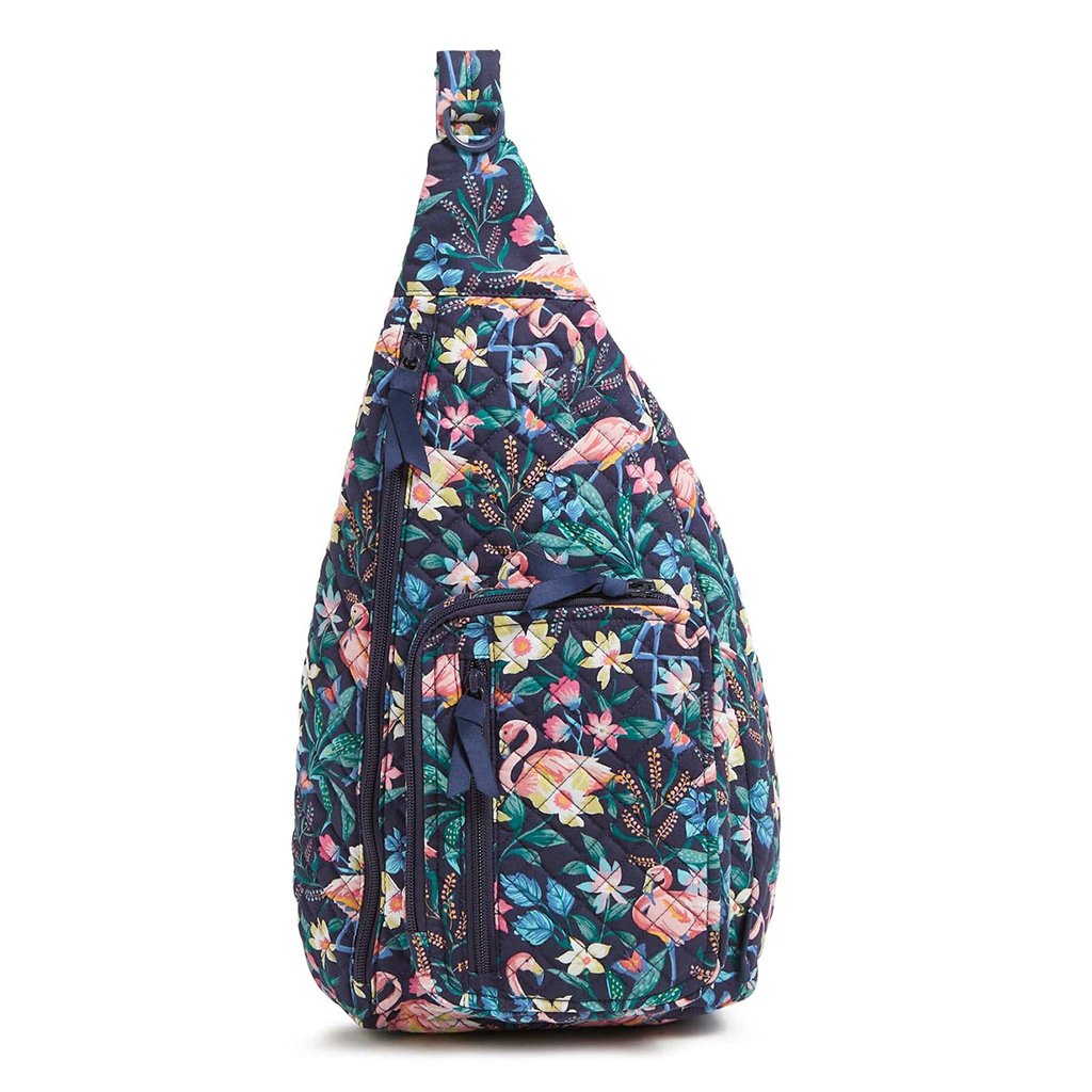 Vera Bradley  Sling Backpack in Flamingo Garden