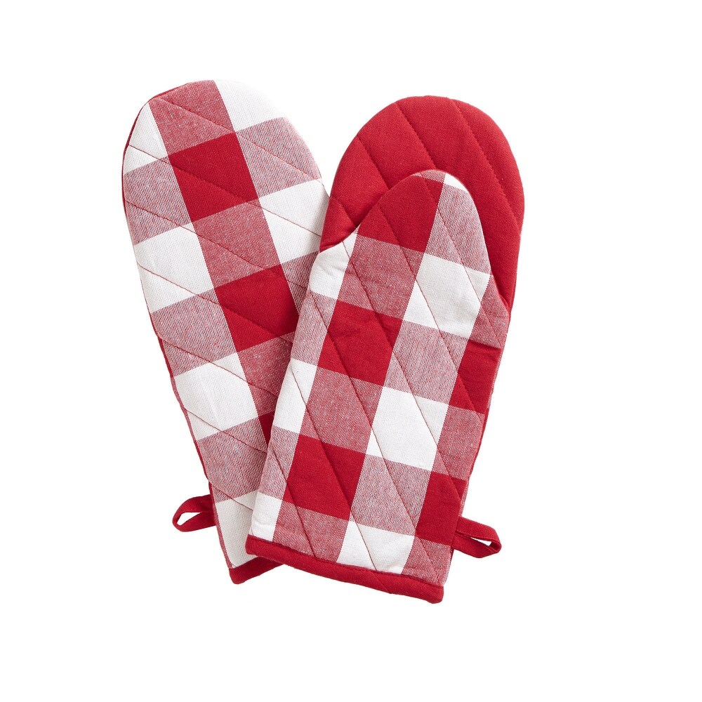 The Gray Barn Emily Gulch Buffalo Check Oven Mitt Pair