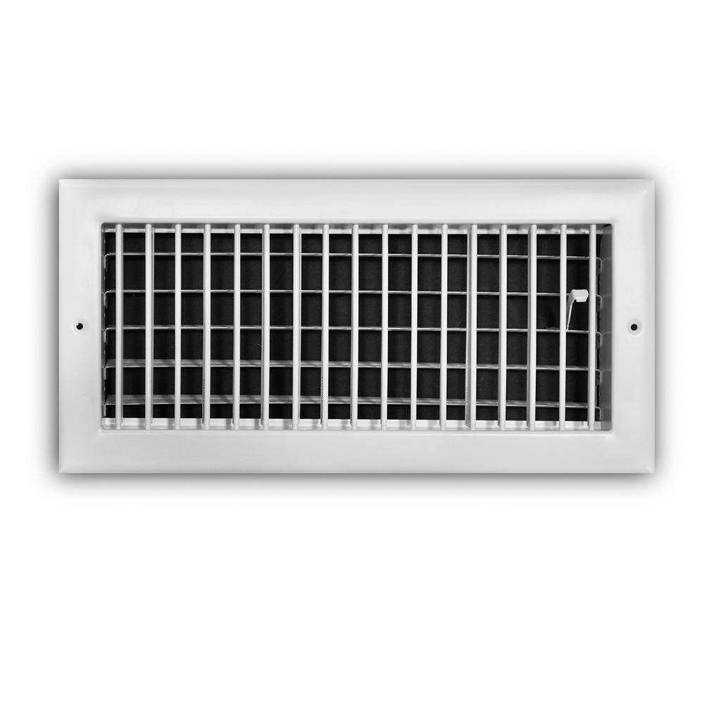 Everbilt 14 in. x 6 in. Adjustable 1-Way WallCeiling Register E210VM14X06