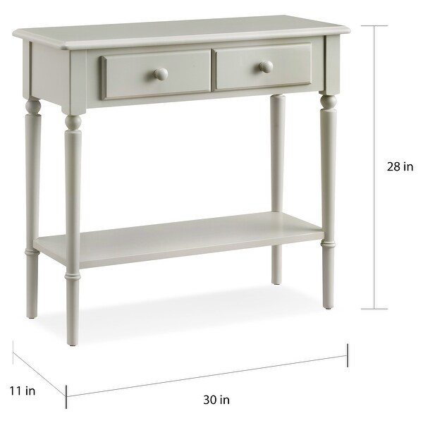 Coastal Narrow 1-drawer Sofa Console Table with Lower Shelf