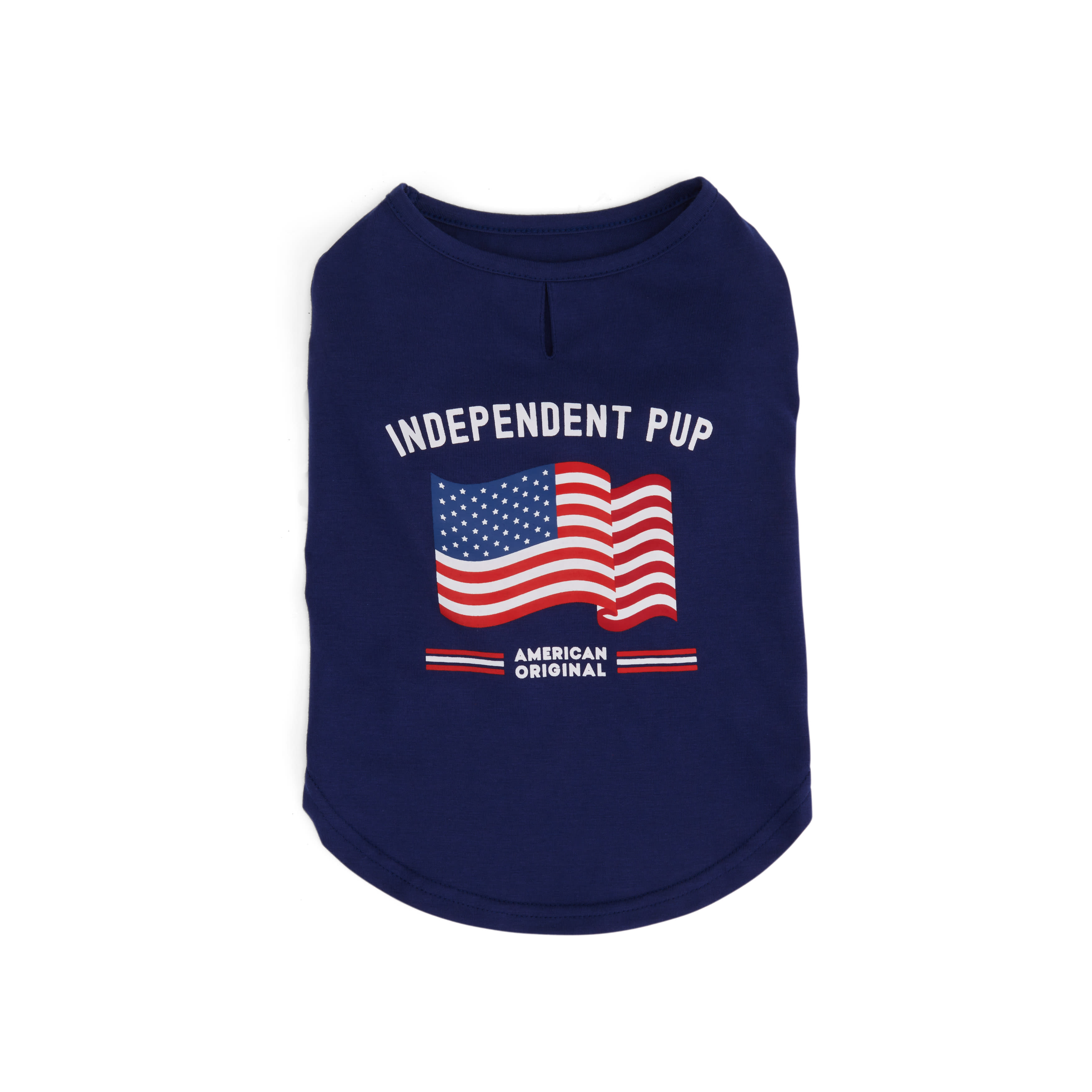 YOULY Navy Flag Tee for Dogs， X-Small