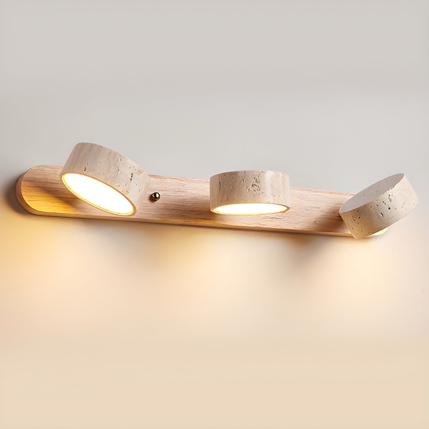 Travertine Duo Wall Light