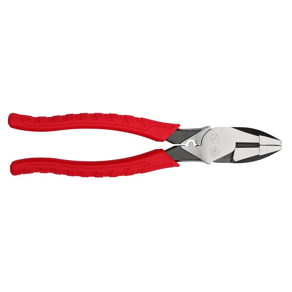 MW 10 in. Cable Cutting Pliers and 9 in. High Leverage Lineman's Pliers with Crimper (2-Piece) 48-22-6104-48-22-6100