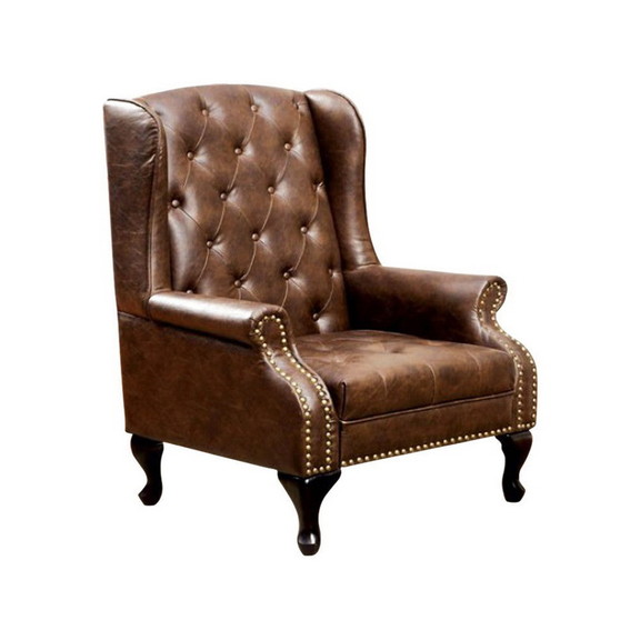 Benzara BM131410 Vaugh Traditional Wing Accent Cha...