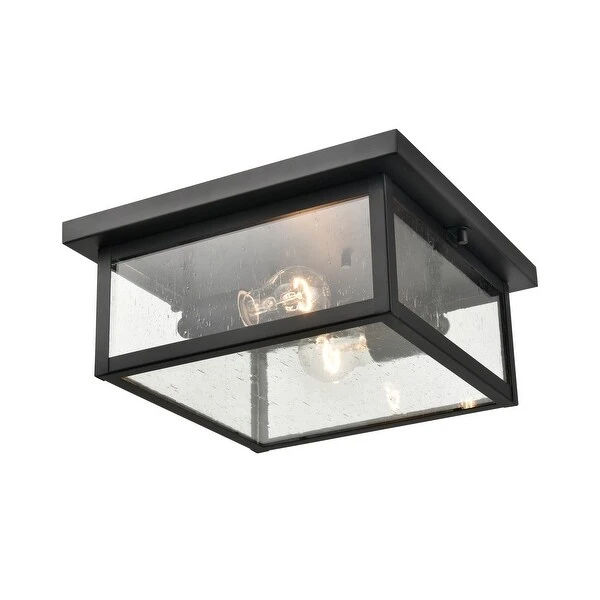 Millennium Lighting Evanton Outdoor Flush Mount Ceiling Light in Multiple Finishes