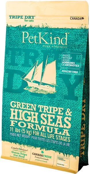 PetKind Green Tripe and High Seas Formula Dry Cat Food