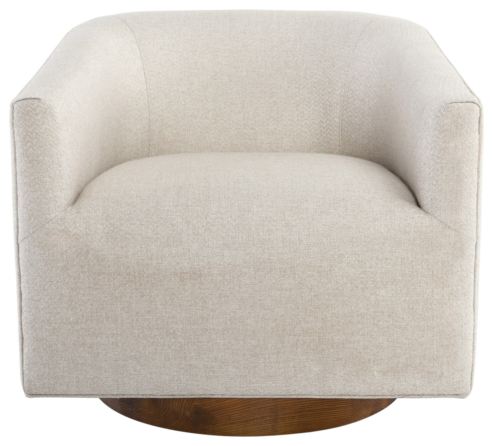 Leonard Swivel Accent Chair by Kosas Home   Transitional   Armchairs And Accent Chairs   by Homesquare  Houzz