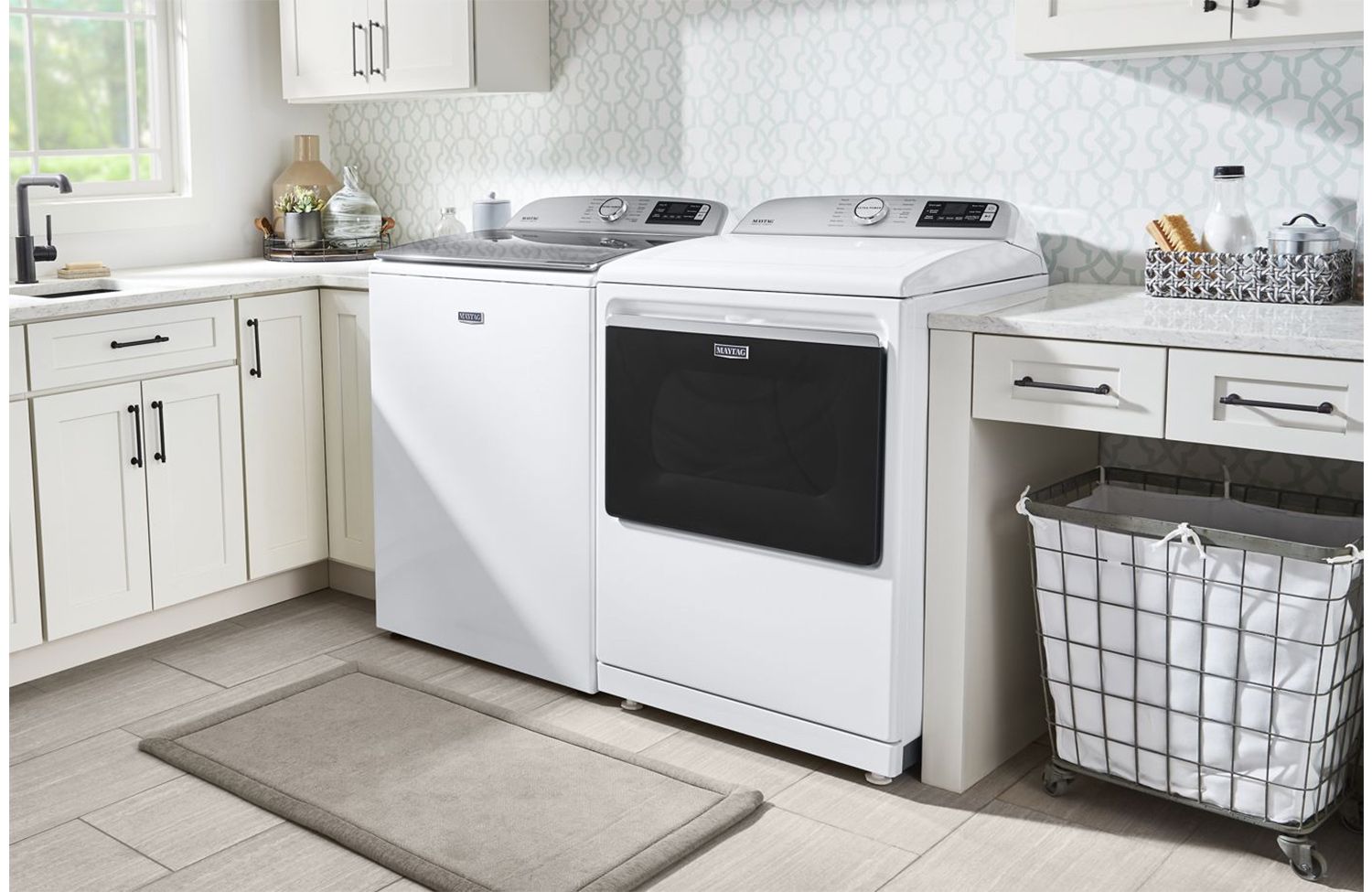 Maytag 7.4 Cu. Ft. White Smart Capable Electric Dryer With Extra Power Button