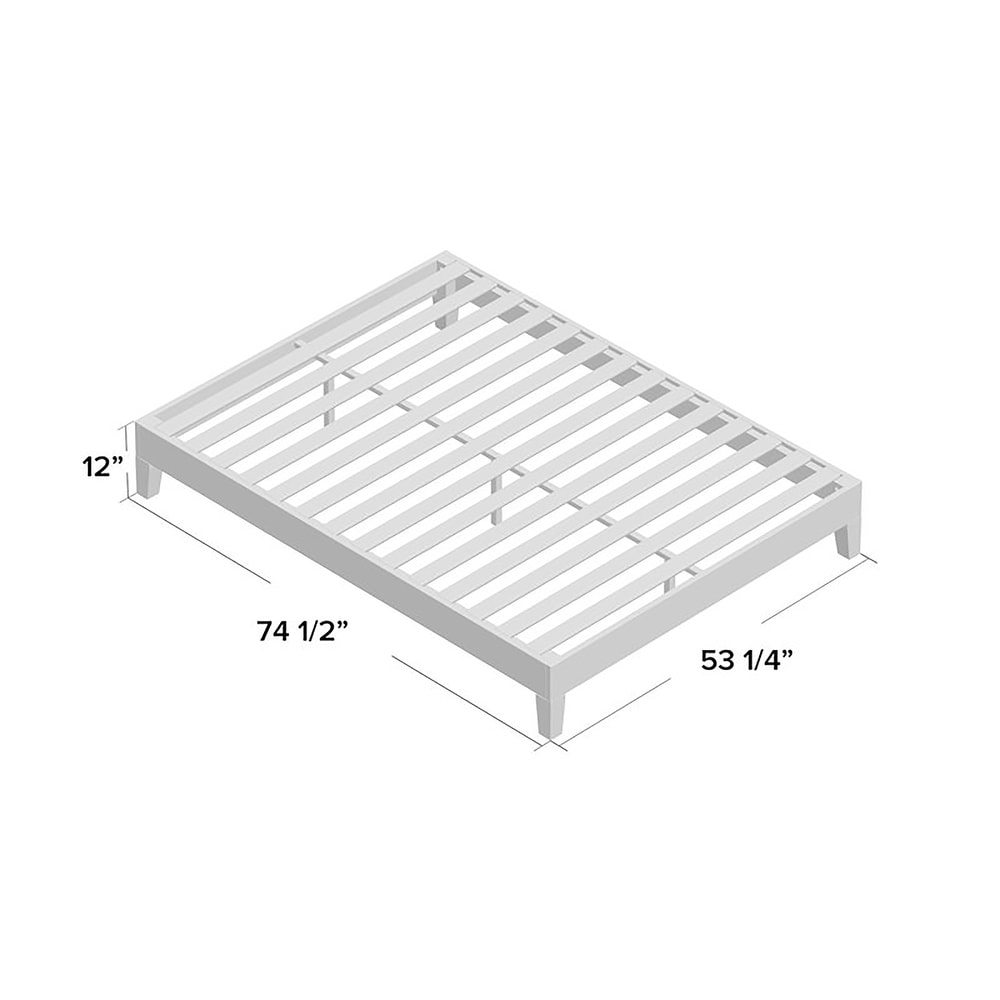 Posh Pollen Wilson Queen Pine Platform Bed