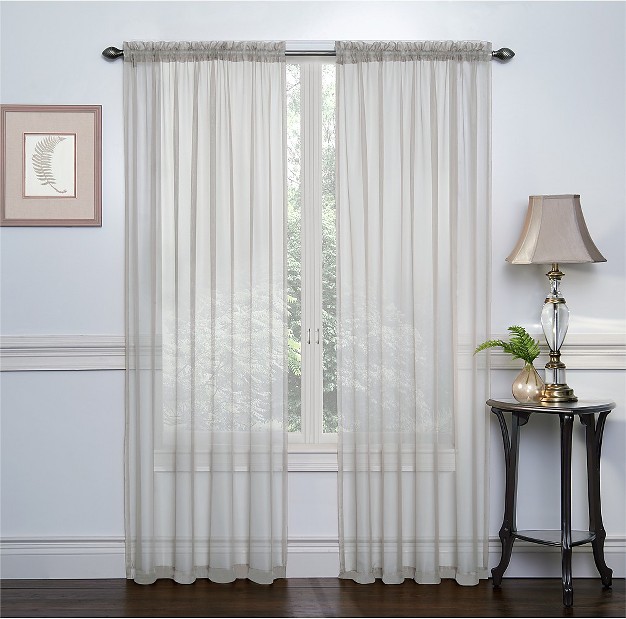 Goodgram 2 Pack Goodgram Ultra Luxurious Sheer Voile Curtains 52 In W X 84 In L