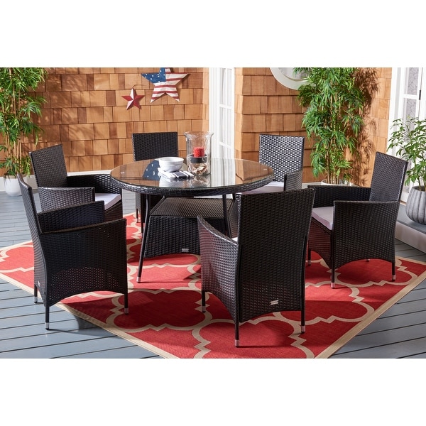 SAFAVIEH Outdoor Living Challe 7Piece Patio Dining Set