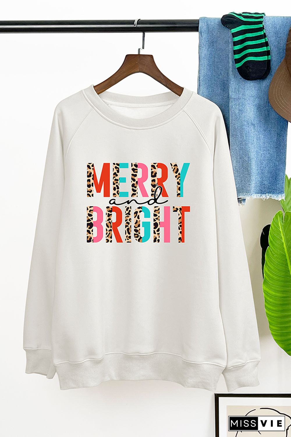 Merry & Bright Christmas Sweatshirt Wholesale