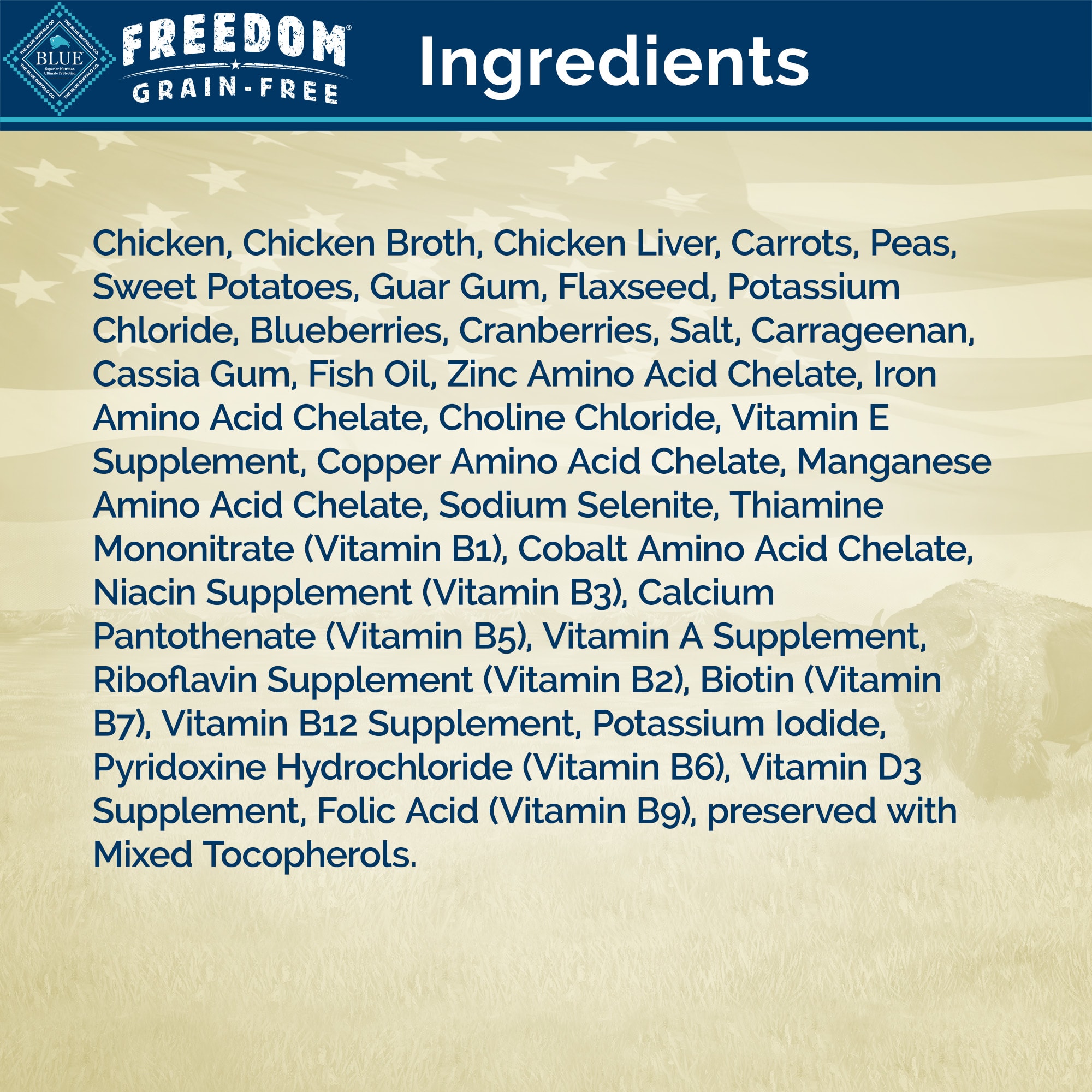 Blue Buffalo Blue Freedom Grain-Free Chicken Recipe Wet Dog Food， 12.5 oz.， Case of 12