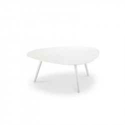 Table basse de jardin Vanity Vlaemynck， table salon de jardin blanc