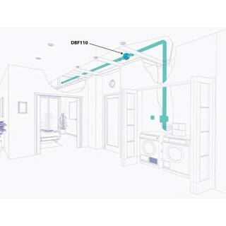 Fantech Dryer Booster Fan System DBF110