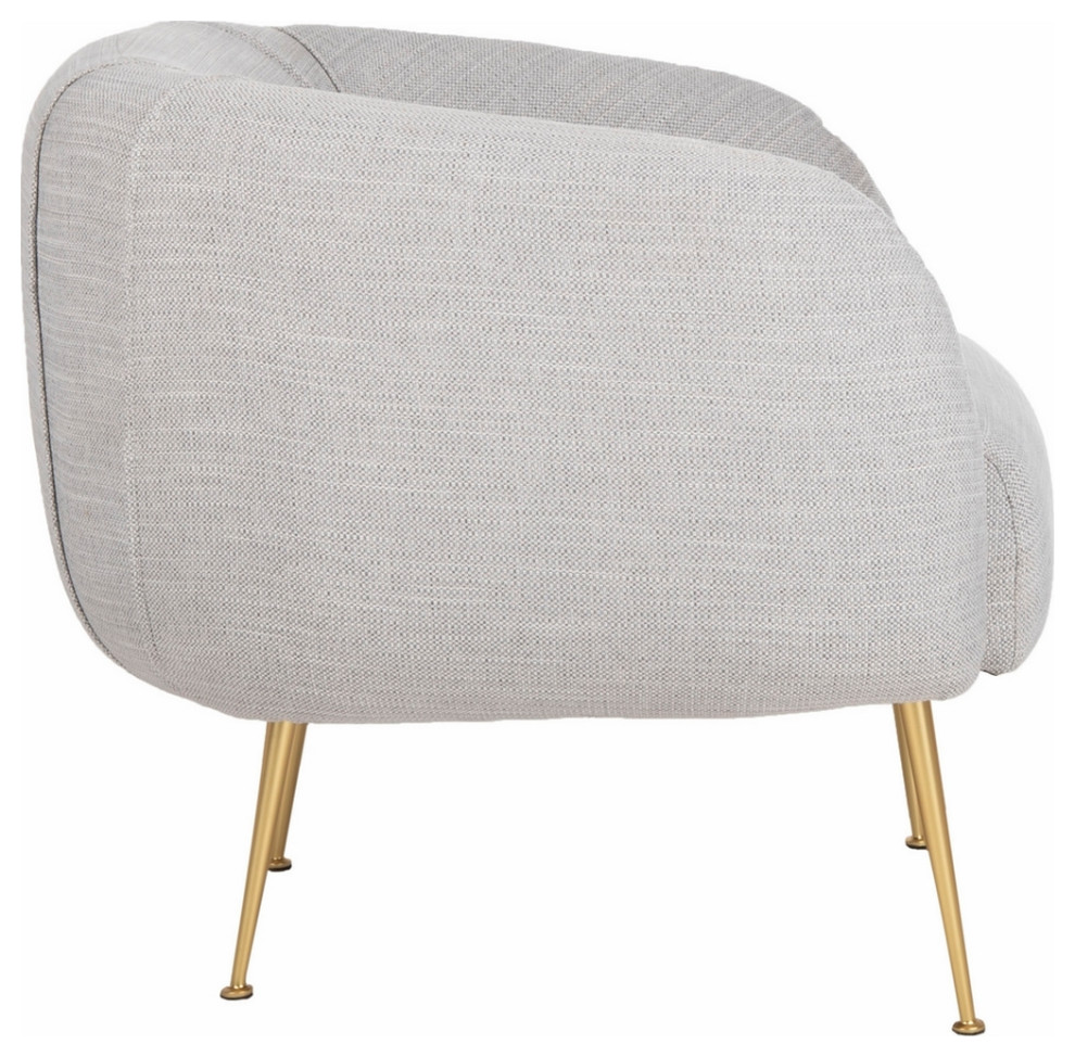 Natal Poly Blend Accent Chair Light Grey   Midcentury   Armchairs And Accent Chairs   by Virgil Stanis Design  Houzz