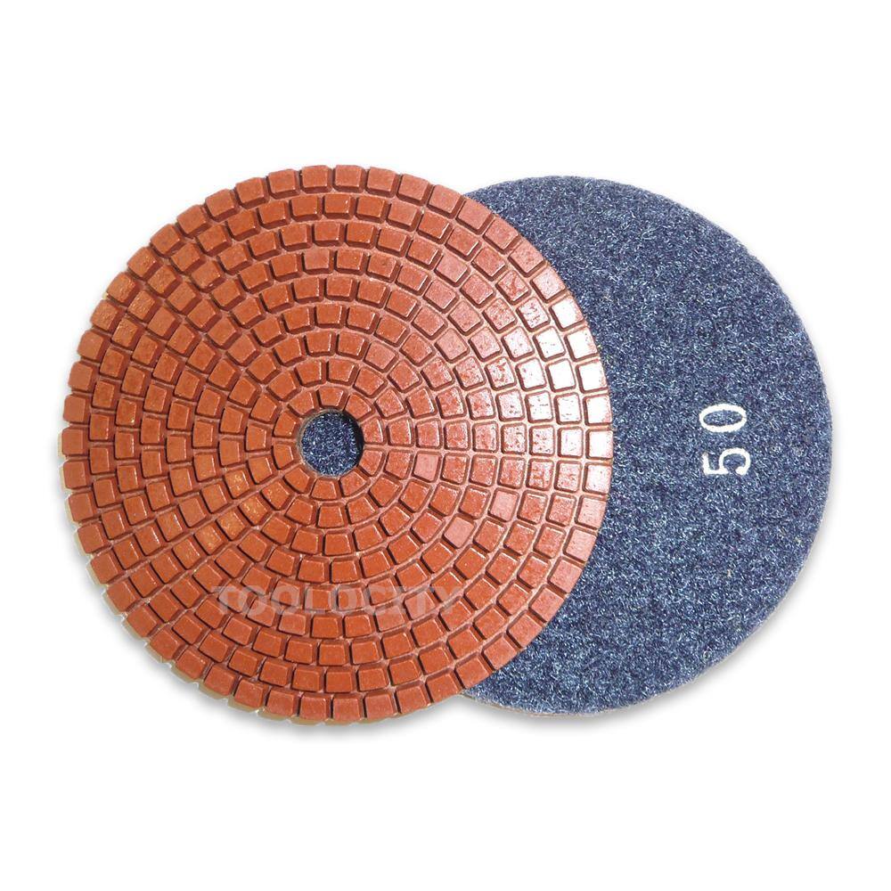 Toolocity 4 in. JHX Metal Bond Diamond Polishing Pad (Set of 7) JHXR0202SET4